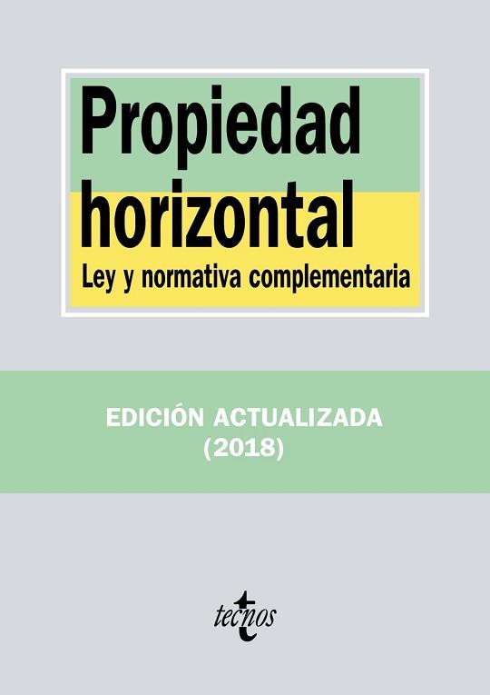 PROPIEDAD HORIZONTAL | 9788430974238 | EDITORIAL TECNOS | Llibreria L'Illa - Llibreria Online de Mollet - Comprar llibres online