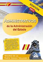 TEMARIO PARTE COMUN II ADMINISTRATIVOS ADMINISTRACION DEL ES | 9788467660722 | VV.AA. | Llibreria L'Illa - Llibreria Online de Mollet - Comprar llibres online