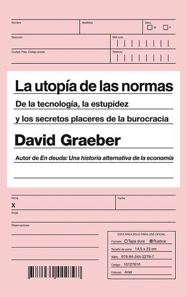 UTOPÍA DE LAS NORMAS, LA | 9788434422797 | GRAEBER, DAVID