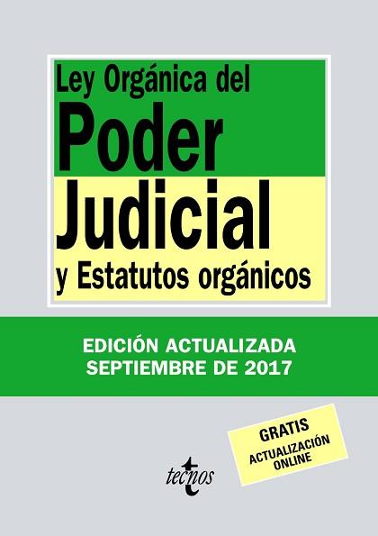 LEY ORGÁNICA DEL PODER JUDICIAL | 9788430971831 | EDITORIAL TECNOS | Llibreria L'Illa - Llibreria Online de Mollet - Comprar llibres online