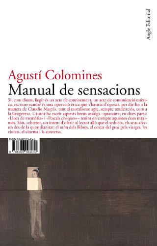 MANUAL DE SENSACIONS | 9788496103450 | COLOMINES, AGUSTI | Llibreria L'Illa - Llibreria Online de Mollet - Comprar llibres online