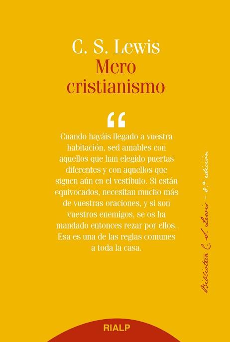 MERO CRISTIANISMO | 9788432147579 | LEWIS, CLIVE STAPLES | Llibreria L'Illa - Llibreria Online de Mollet - Comprar llibres online