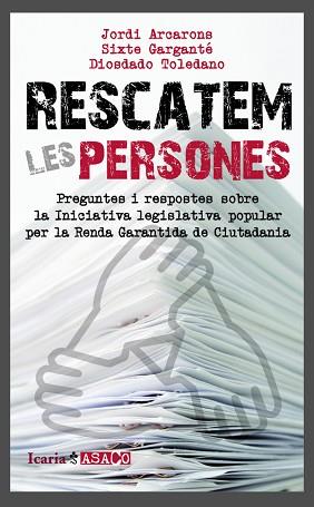 RESCATEM LES PERSONES | 9788498885378 | VARIOS | Llibreria L'Illa - Llibreria Online de Mollet - Comprar llibres online