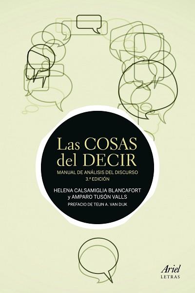 COSAS DEL DECIR, LAS | 9788434405691 | HELENA CALSAMIGLIA BLANCAFORT/AMPARO TUSÓN | Llibreria L'Illa - Llibreria Online de Mollet - Comprar llibres online