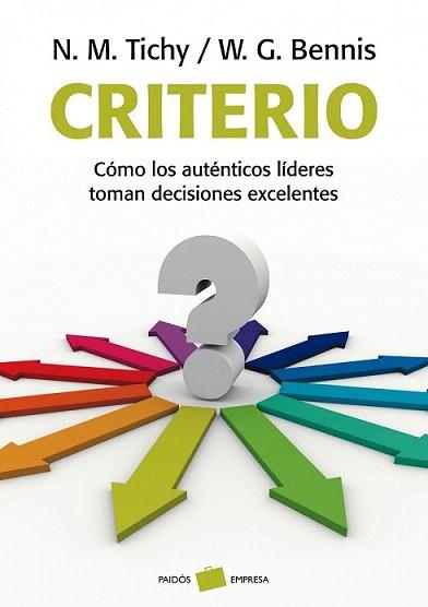 CRITERIO | 9788449323805 | NOEL M. TICHY | Llibreria L'Illa - Llibreria Online de Mollet - Comprar llibres online