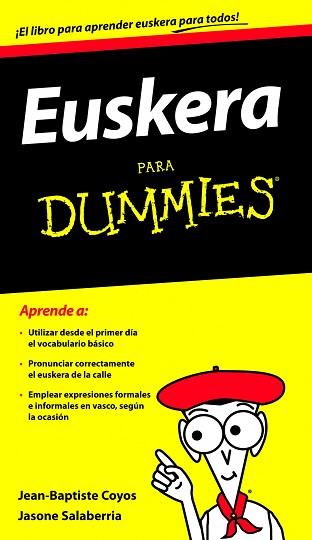 EUSKERA PARA DUMMIES | 9788432900730 | COYOS, JEAN-BAPTISTE/SALABERRIA, JASONE | Llibreria L'Illa - Llibreria Online de Mollet - Comprar llibres online