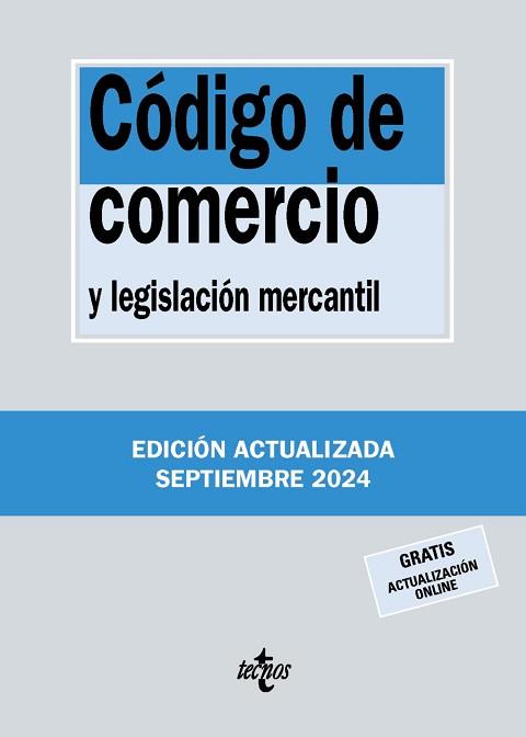 CÓDIGO DE COMERCIO | 9788430990870 | EDITORIAL TECNOS | Llibreria L'Illa - Llibreria Online de Mollet - Comprar llibres online