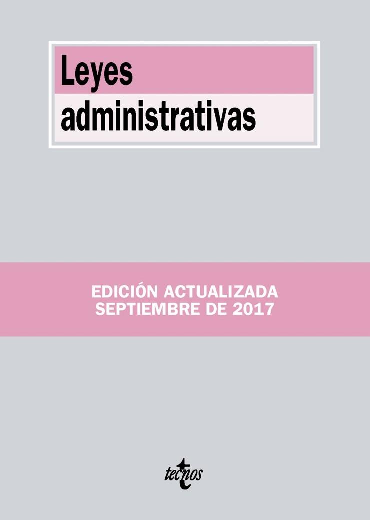 LEYES ADMINISTRATIVAS | 9788430971824 | EDITORIAL TECNOS | Llibreria L'Illa - Llibreria Online de Mollet - Comprar llibres online