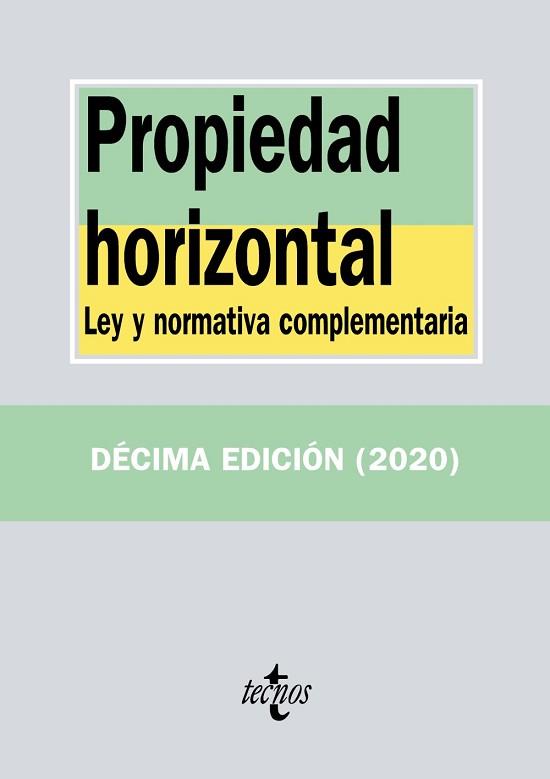 PROPIEDAD HORIZONTAL | 9788430980000 | EDITORIAL TECNOS | Llibreria L'Illa - Llibreria Online de Mollet - Comprar llibres online