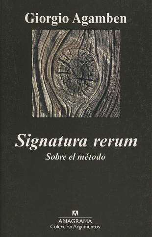 SIGNATURA RERUM | 9788433963055 | AGAMBEN, GIORGIO | Llibreria L'Illa - Llibreria Online de Mollet - Comprar llibres online