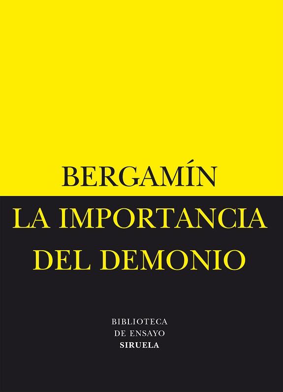 IMPORTANCIA DEL DEMONIO  BE-9 | 9788478444960 | BERGAMIN, JOSE | Llibreria L'Illa - Llibreria Online de Mollet - Comprar llibres online