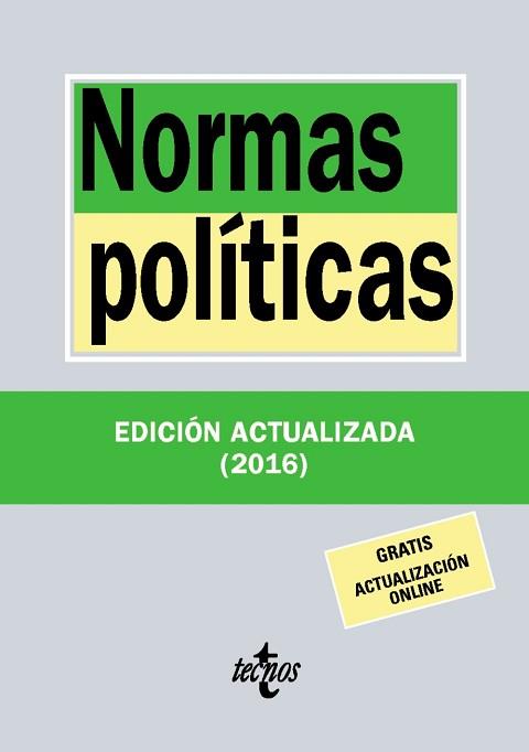 NORMAS POLÍTICAS | 9788430969678 | EDITORIAL TECNOS | Llibreria L'Illa - Llibreria Online de Mollet - Comprar llibres online