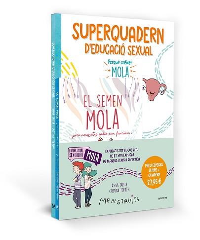 PACK APRÈN AMB MENSTRUITA (EL SEMEN MOLA + SUPERQUADERN D'EDUCACIÓ SEXUAL) | 9788419975072 | SALVIA, ANNA | Llibreria L'Illa - Llibreria Online de Mollet - Comprar llibres online