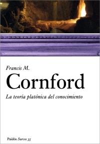 TEORIA PLATONICA DEL CONOCIMIENTO, LA | 9788449319907 | CORNFORD,FRANCIS M. | Llibreria L'Illa - Llibreria Online de Mollet - Comprar llibres online