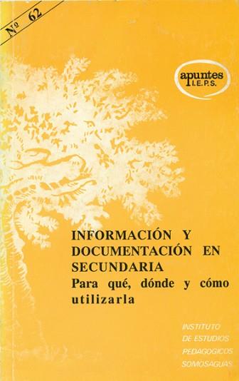 INFORMACION Y DOCUMENTACION EN SECUNDARIA | 9788427711396 | Llibreria L'Illa - Llibreria Online de Mollet - Comprar llibres online