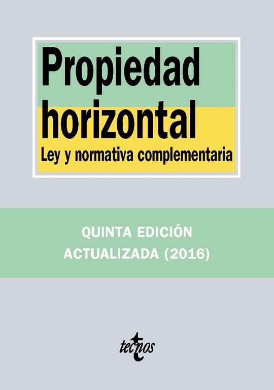 PROPIEDAD HORIZONTAL | 9788430970315 | EDITORIAL TECNOS | Llibreria L'Illa - Llibreria Online de Mollet - Comprar llibres online