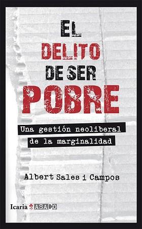 DELITO DE SER POBRE, EL | 9788498885675 | SALES I CAMPOS, ALBERT