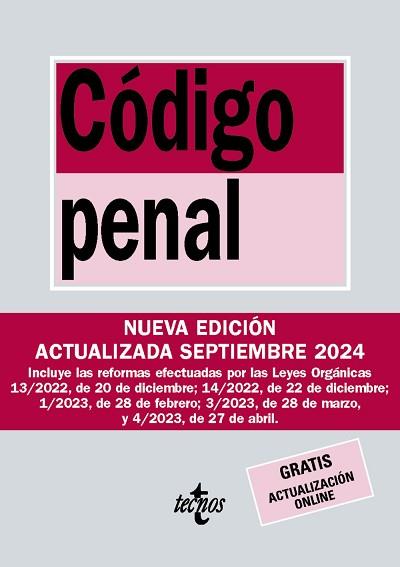 CÓDIGO PENAL | 9788430990962 | EDITORIAL TECNOS | Llibreria L'Illa - Llibreria Online de Mollet - Comprar llibres online