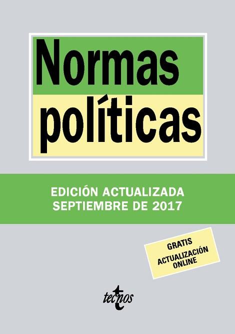 NORMAS POLÍTICAS | 9788430971794 | EDITORIAL TECNOS | Llibreria L'Illa - Llibreria Online de Mollet - Comprar llibres online