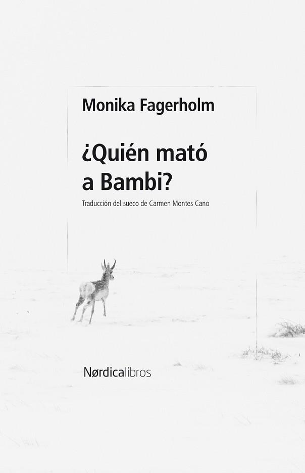 QUIÉN MATÓ A BAMBI? | 9788410200678 | FAGERHOLM, MONIKA | Llibreria L'Illa - Llibreria Online de Mollet - Comprar llibres online