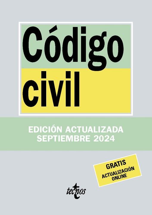 CÓDIGO CIVIL | 9788430990863 | EDITORIAL TECNOS | Llibreria L'Illa - Llibreria Online de Mollet - Comprar llibres online