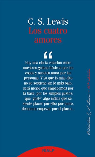 CUATRO AMORES, LOS | 9788432147876 | LEWIS , CLIVE STAPLES | Llibreria L'Illa - Llibreria Online de Mollet - Comprar llibres online