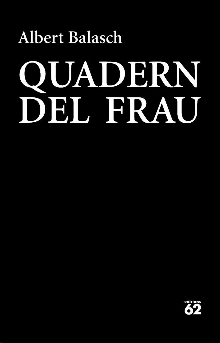 QUADERN DEL FRAU | 9788429774832 | BALASCH, ALBERT | Llibreria L'Illa - Llibreria Online de Mollet - Comprar llibres online