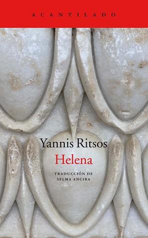 HELENA | 9788418370762 | RITSOS, YANNIS | Llibreria L'Illa - Llibreria Online de Mollet - Comprar llibres online