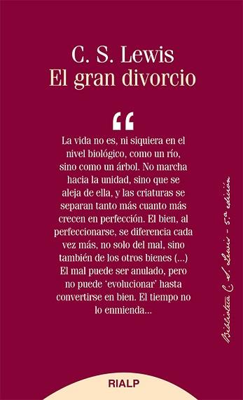 GRAN DIVORCIO, EL | 9788432147890 | LEWIS, CLIVE STAPLES | Llibreria L'Illa - Llibreria Online de Mollet - Comprar llibres online