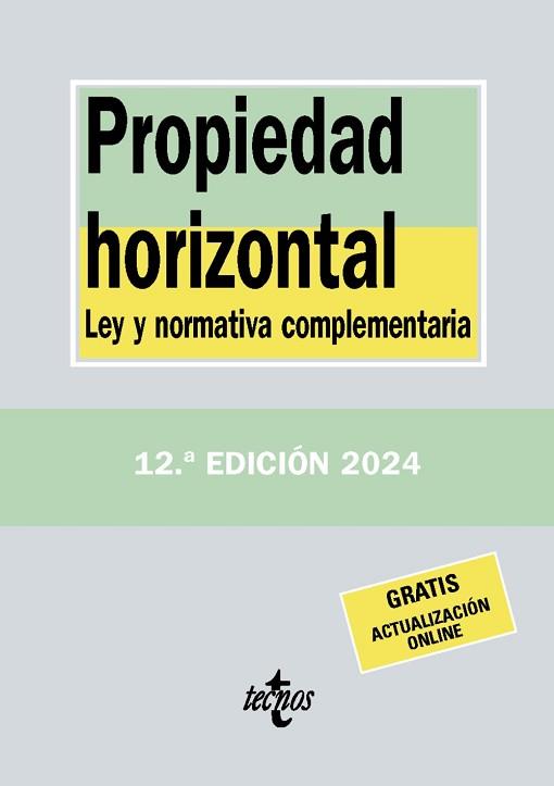 PROPIEDAD HORIZONTAL | 9788430991044 | EDITORIAL TECNOS | Llibreria L'Illa - Llibreria Online de Mollet - Comprar llibres online