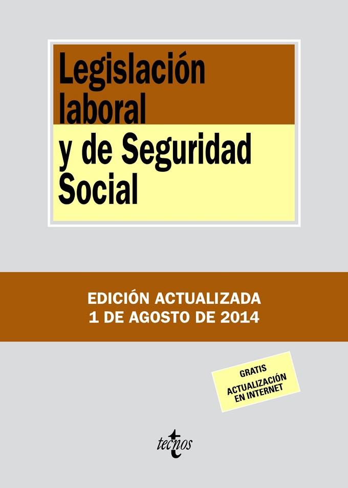 LEGISLACIÓN LABORAL Y DE SEGURIDAD SOCIAL | 9788430962396 | EDITORIAL TECNOS | Llibreria L'Illa - Llibreria Online de Mollet - Comprar llibres online