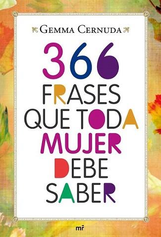 366 FRASES QUE TODA MUJER DEBE SABER | 9788427037083 | CERNUDA, GEMMA | Llibreria L'Illa - Llibreria Online de Mollet - Comprar llibres online